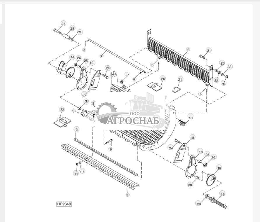 CONCAVE ASSEMBLY AND BEATER GRATE (NARROW) 